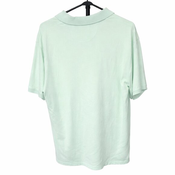 Roundtree & Yorke Supima Cotton Polo Shirt Mint Green Size M - Picture 2 of 3